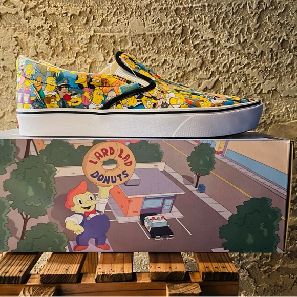 VANS ComfyCush x the Simpsons Slip-On Size 12 Mens Never Worn With Box
